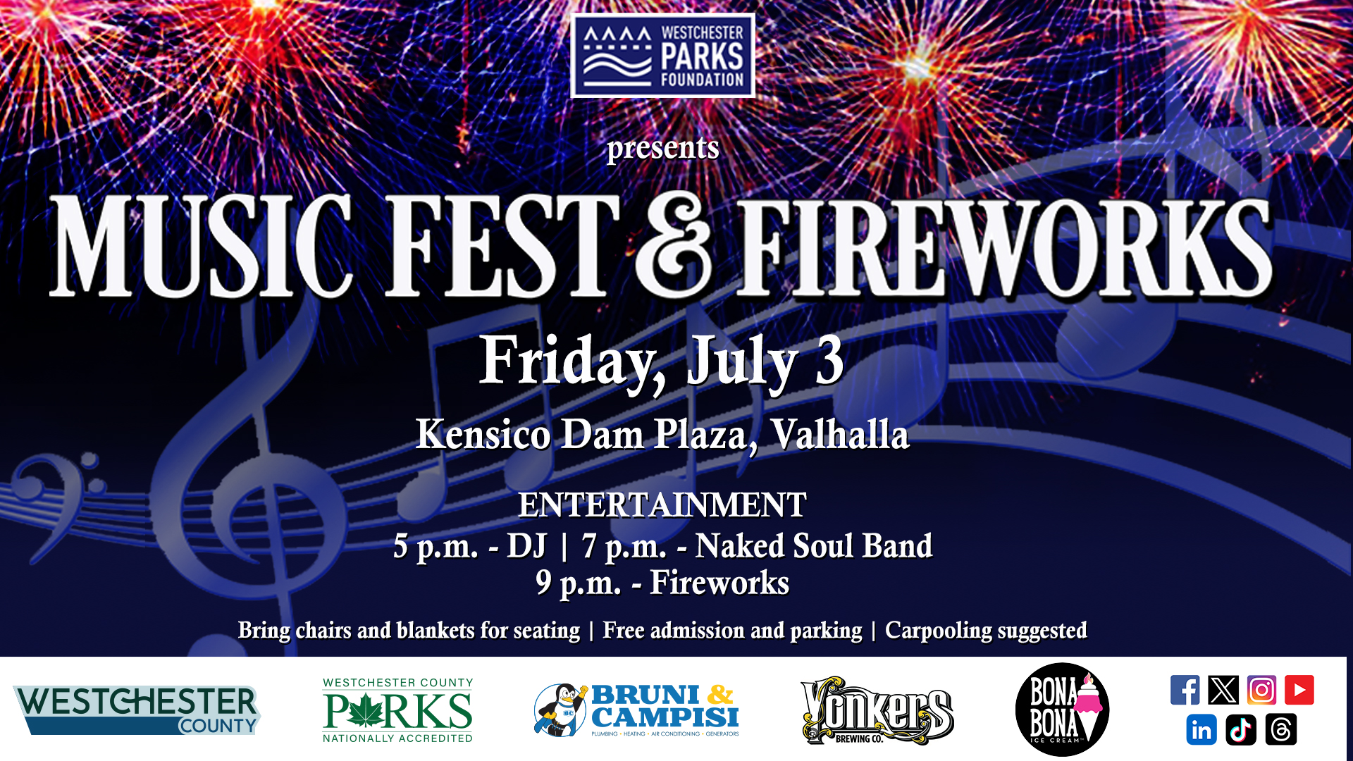 MusicFest & Fireworks event graphic